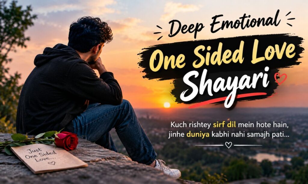 Deep Emotional One Sided Love Shayari
