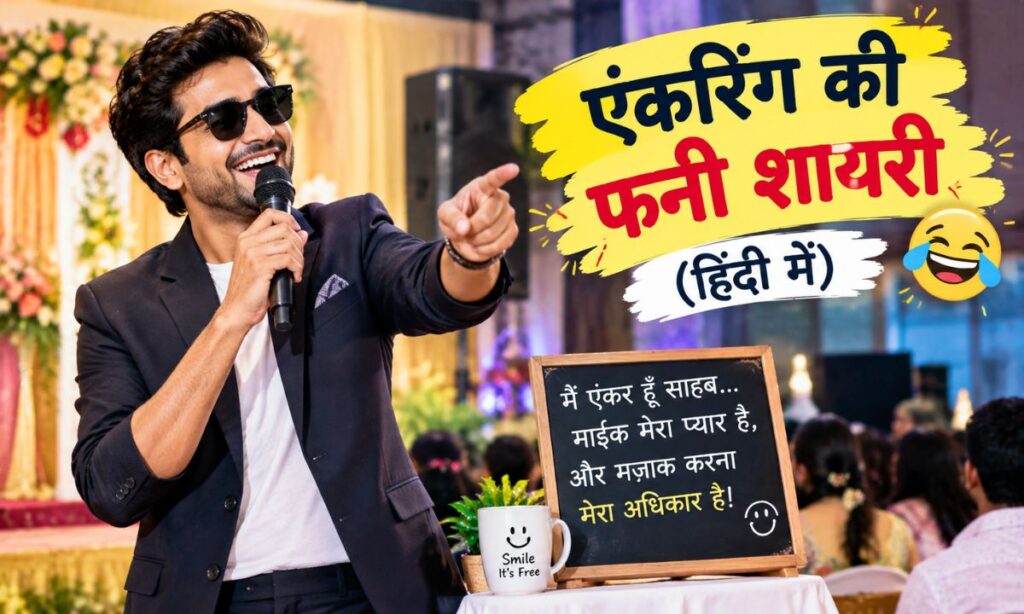 Funny Shayari for Anchoring in Hindi