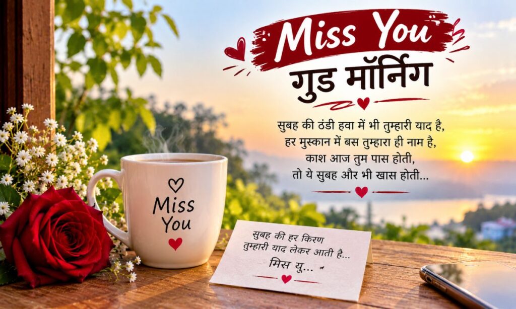 Good morning miss you in hindi _(फोन की इंतज़ार) (1)