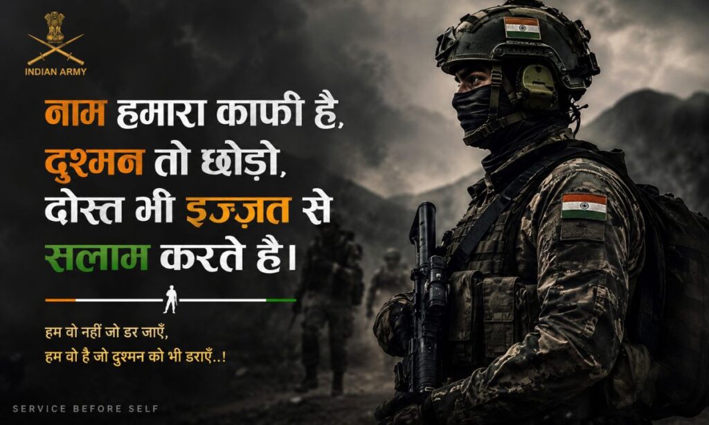 Indian Army Attitude Shayari