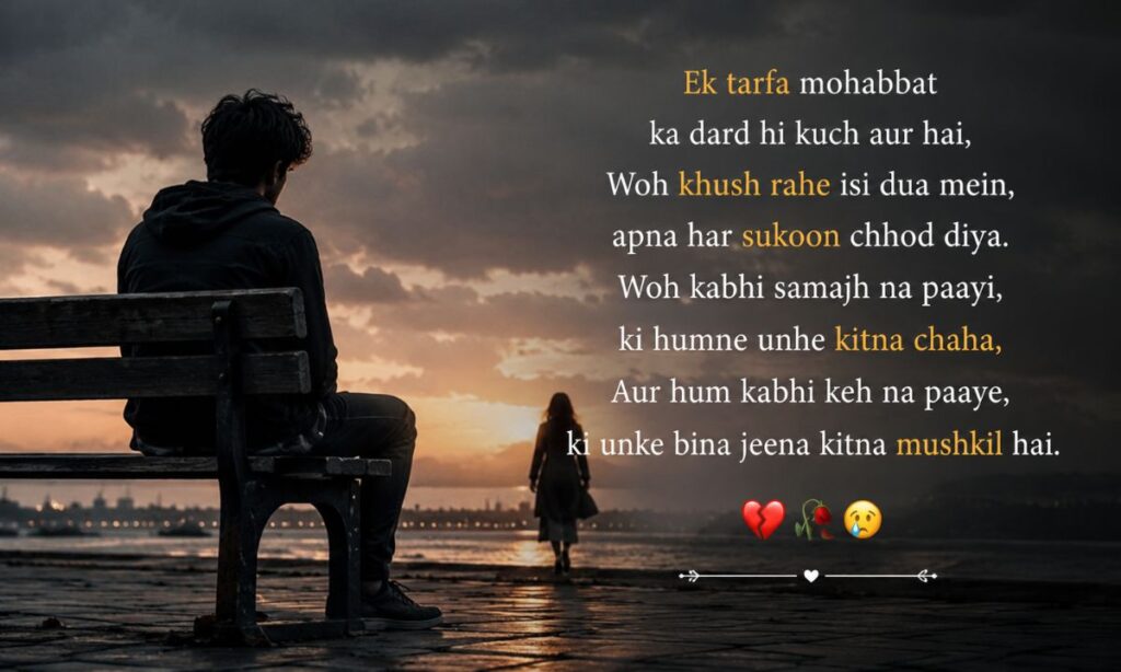 Painful One Sided Love Shayari