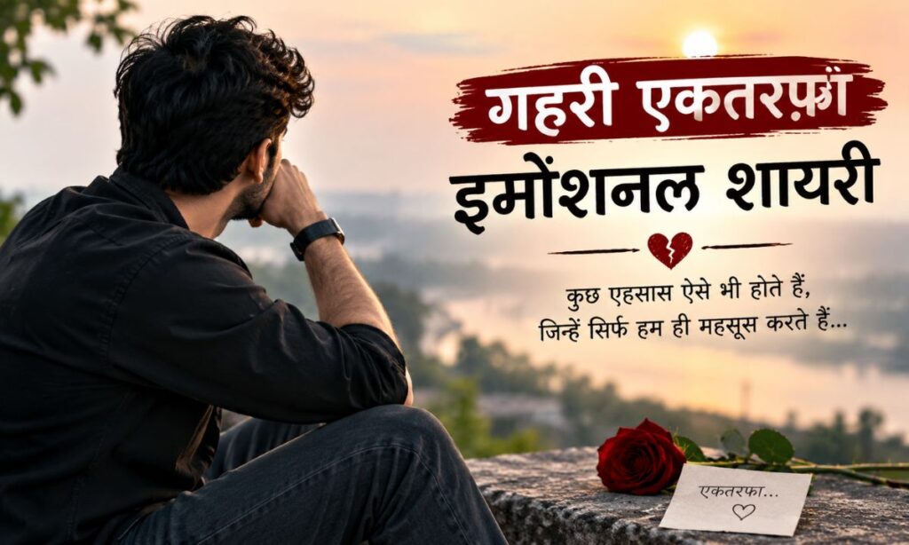 गहरी एकतरफ़ा इमोशनल शायरी