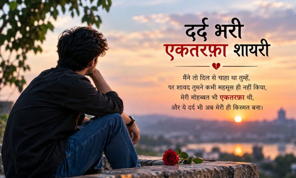 दर्द भरी एकतरफ़ा शायरी