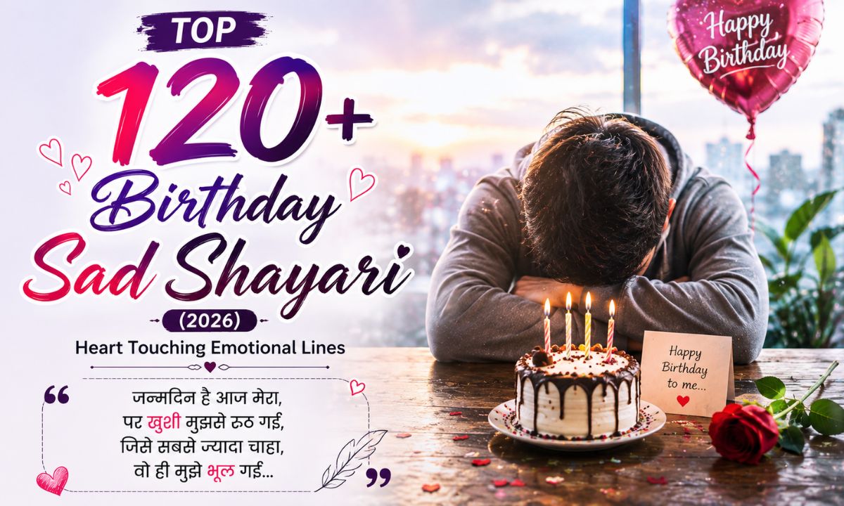 top 120+ Birthday Sad Shayari (2026) Heart Touching Emotional Lines