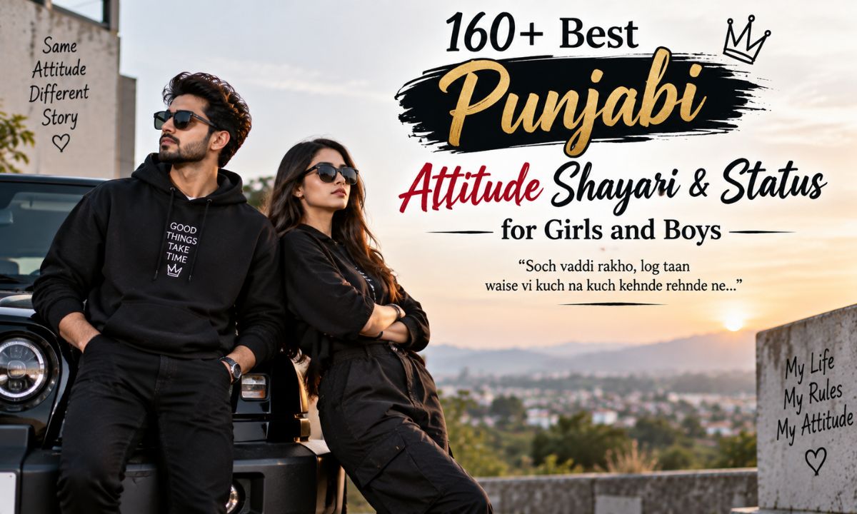 160+ Best Punjabi Attitude Shayari & Status for Girls and Boys