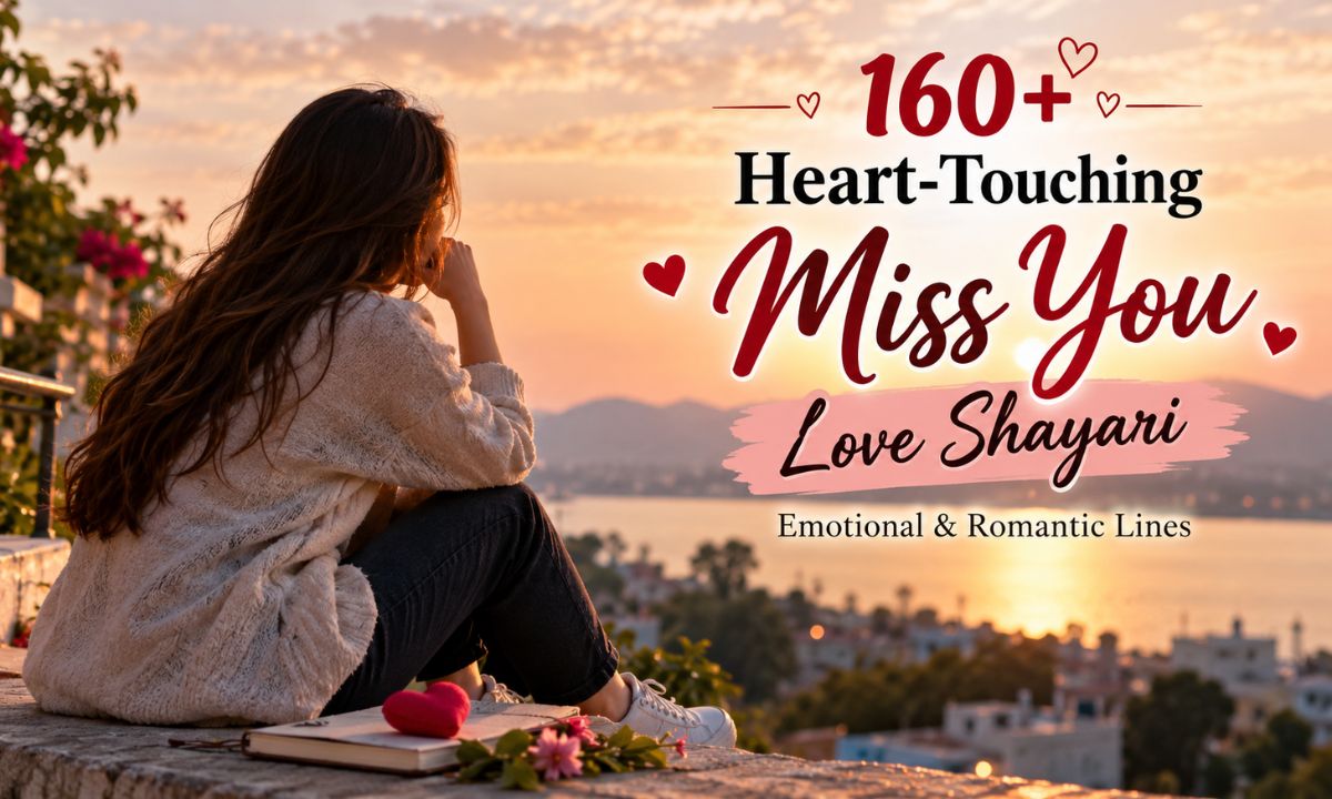 160+ Heart-Touching Miss You Love Shayari – Emotional & Romantic Lines
